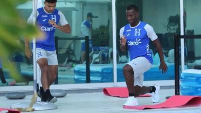 La Sub-23 volvió a los trabajos con el objetivo de sacar el triunfo este lunes ante El Salvador. Foto cortesía Fenafuth.