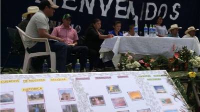 El cabildo abierto por la quema de iglesia en Gualcinse, Lempira.