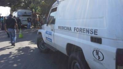 La víctimas conducía un bus de la ruta La Ceiba-Trujillo.