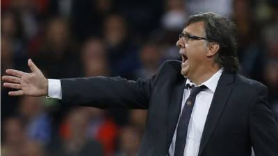 Gerardo Martino durante el partido contra el Real Madrid.