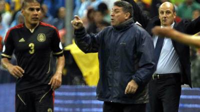 Luis Suárez durante el partido ante México.