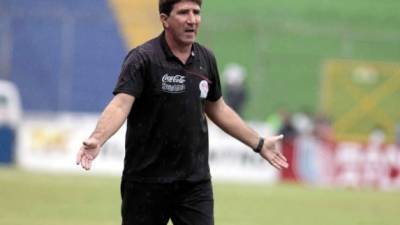 Héctor Vargas, durante el partido frente al Marathón.