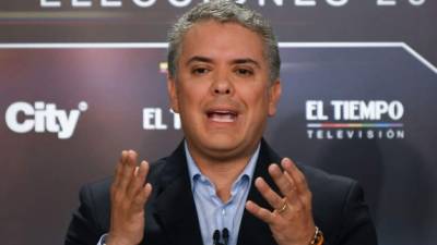 Iván Duque ganó la primera vuelta electoral en Colombia y se enfrentará en el balotaje a Gustavo Petro./AFP.