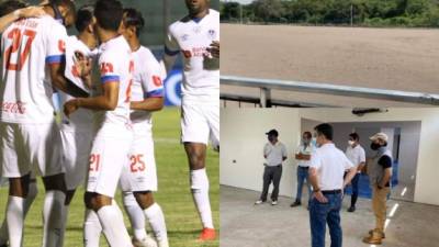 Uno de los sueños de los aficionados del Olimpia es que su equipo tenga su propia sede deportiva y eso está a punto de cumplirse tras varios años de espera. Fotos CD Olimpia.