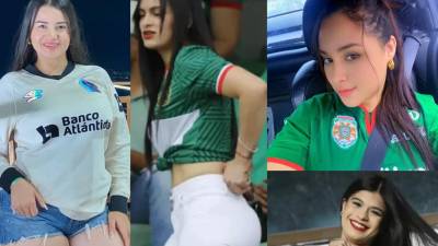 Conoce a las bellas aficionadas que le van al Marathón y Olimpia, equipos finalistas del Apertura 2025-2026 de la Liga Nacional de Honduras.