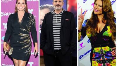 María Celeste Arrarás, Miguel Bosé y Olga Tañón.