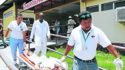Los heridos fueron remitidos del hospital de El Progreso al Mario Rivas.