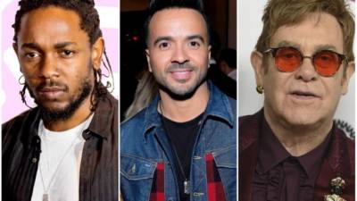 La lista de actuaciones de los Grammy 2018 cuenta con grandes estrellas como Kendrick Lamar, Luis Fonsi y Elton John.// Foto archivos.