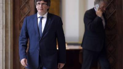 Carles Puigdemont, presidente catalán, pretende proclamar la independencia de Cataluña este martes.