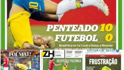 Neymar acaparó las portadas de los diarios brasileños.