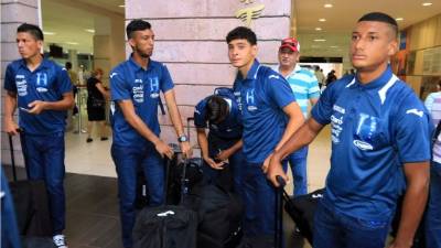 Jugador del equipo catracho viajaron con la ilusión de traerse uno de los boletos a Río de Janeiro.