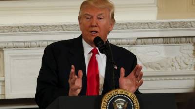 El magnate republicano presentará hoy sus polémicas propuestas frente al Congreso de EUA. EFE.