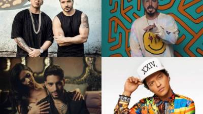 Los 10 más vistos incluyen artistas de Puerto Rico, Colombia, España y Cuba, además de Francia, los Estados Unidos y el Reino Unido.// Fotos redes.