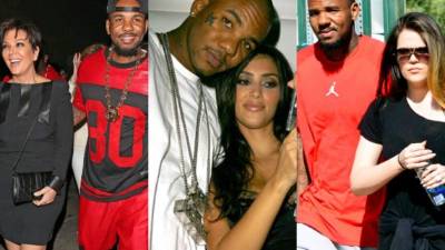 The Game presume de haberse acostado 'con tres Kardashian' en su última canción. En la imagen con Kris Jenner, Kim y Khloé Kardashian.