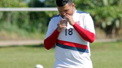 Obed Enamorado trabajará a doble horario, sin días libres, para bajar de peso y volver a la Primera División.