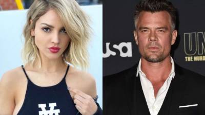Eiza González y Josh Duhamel se conocieron durante el Super Bowl de este año.// Fotos redes/ AFP.