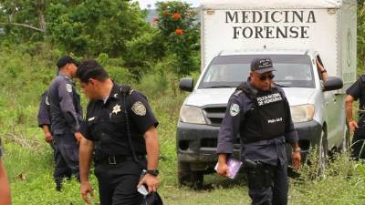 Los cuatro hombres fueron ultimados el sábado en la noche. La Policía Nacional encontró los cadáveres ayer en la mañana.
