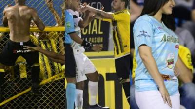 Te dejamos las imágenes más curiosas de la victoria agónica de 2-1 del Real España ante Platense. En el encuentro hubo mucha polémica, jugadores tuvieron encontronazos e inclusive futbolista fue llevado de emergencia a un hospital.