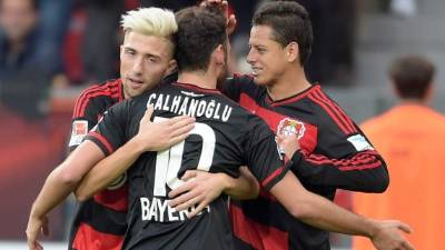 Javier Hernández está pasando un gran momento. Foto EFE.