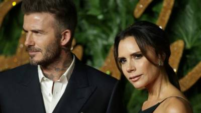 David y Victoria Beckham en los British Fashion Awards 2018. AFP