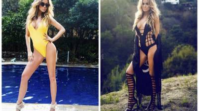 Carmen Electra luce su cuerpo a los 42 años.