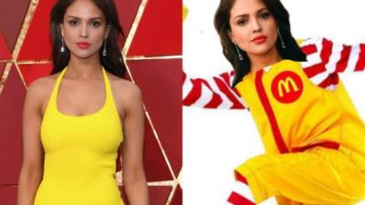 La actriz mexicana se presentó a la ceremonia de los premios Óscar de este domingo con un vestido amarillo que fue inspiración para un sinfín de memes.