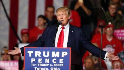Trump continúa realizando sus eventos de campaña sin parar. AFP.