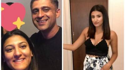 Resham Khan junto a su primo Jameel (der.); y una fotografía actual de la chica antes del ataque.