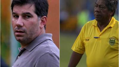 Yibrín, presidente vitalicio del Real España y Maradiaga, estratega del club sampedrano.