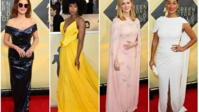 Las estrellas desfilan por la alfombra roja para la 24 entrega de los SAG Awards 2018.