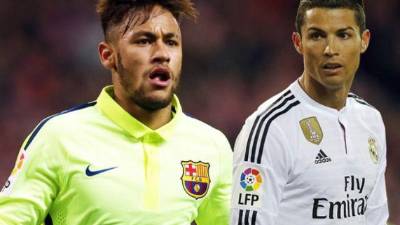 Neymar y Cristiano son líderes en las ofensivas del Barcelona y Real Madrid.