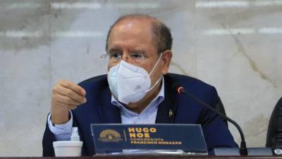 El diputado del partido Libertad y Refundación (Libre), Hugo Noé Pino, durante una sesión en el Congreso Nacional.