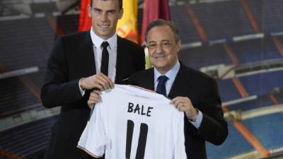 Florentino Pérez se encargó de presentar a Gareth Bale.