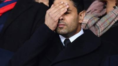 El presidente del PSG lamentó la eliminación de la Champions. FOTO AFP.