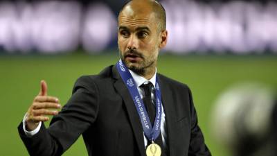 Pep Guardiola conquistó su primer título oficial con el Bayern.