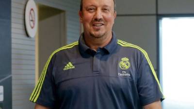 Rafa Benítez habló en conferencia de prensa este viernes. Foto EFE