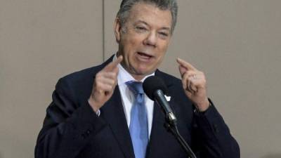 El presidente de Colombia, Juan Manuel Santos.
