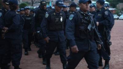 Agentes de policía, en un operativo.