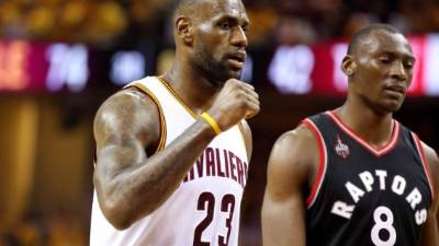 Lebron Jameas aportó 23 puntos . Foto AFP.