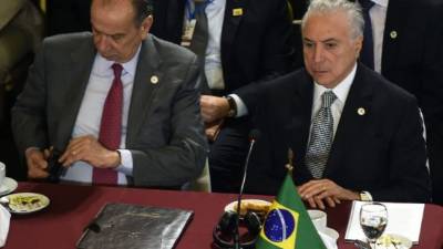 El presidente de Brasil Michel Temer. Foto: AFP