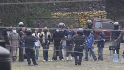 Los internos de la 18 fueron controlados por los uniformados.