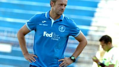 Risto Vidakovic, durante el partido en La Ceiba.