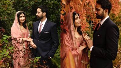 Malala compartió las imágenes de su boda en redes sociales.