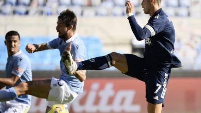 Cristiano Ronaldo salió del partido lesionado en el segundo tiempo. Foto AFP.