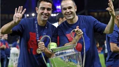 Xavi Hernández dedicó unas bonitas palabras a su amigo Andrés Iniesta. Foto Instagram @Xavi