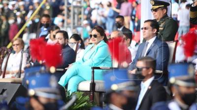 La presidenta Xiomara Castro ingresó alrededor de las 7:30 am al estadio José de la Paz Herrera “Chelato Uclés”, de Tegucigalpa.