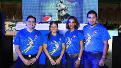 Iván Aguilar, Melissa Villegas, Koritza Álvarez y Francisco Ortez.