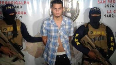 Ersy Josué Zerón (20), alias Baby Demente, fue arrestado en la aldea Uyuca en la carretera hacia El Paraíso.