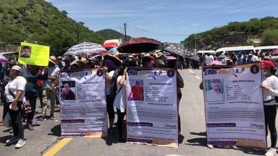 Pobladores protestan para exigir la presentación de personas desaparecidas | Fotografía de referencia