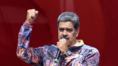 El presidente de Venezuela, Nicolás Maduro, durante un acto de campaña.